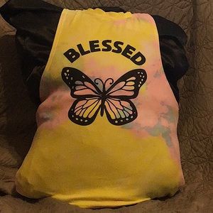 Butterfly pink top